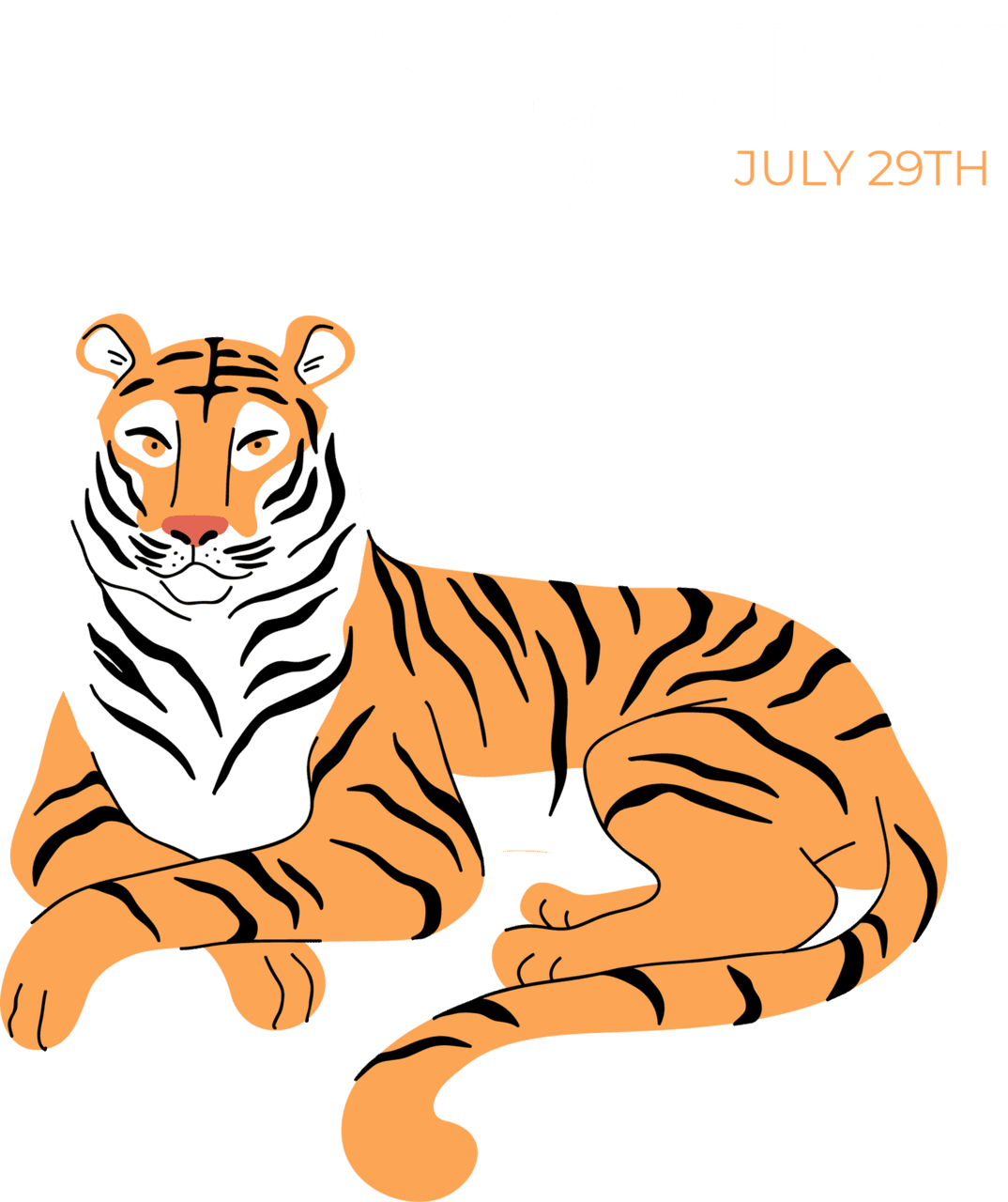 International tiger day clipart clip art