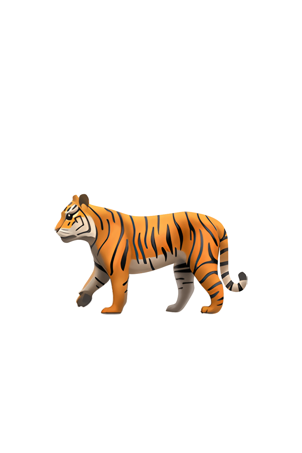 Tiger emoji clipart logo