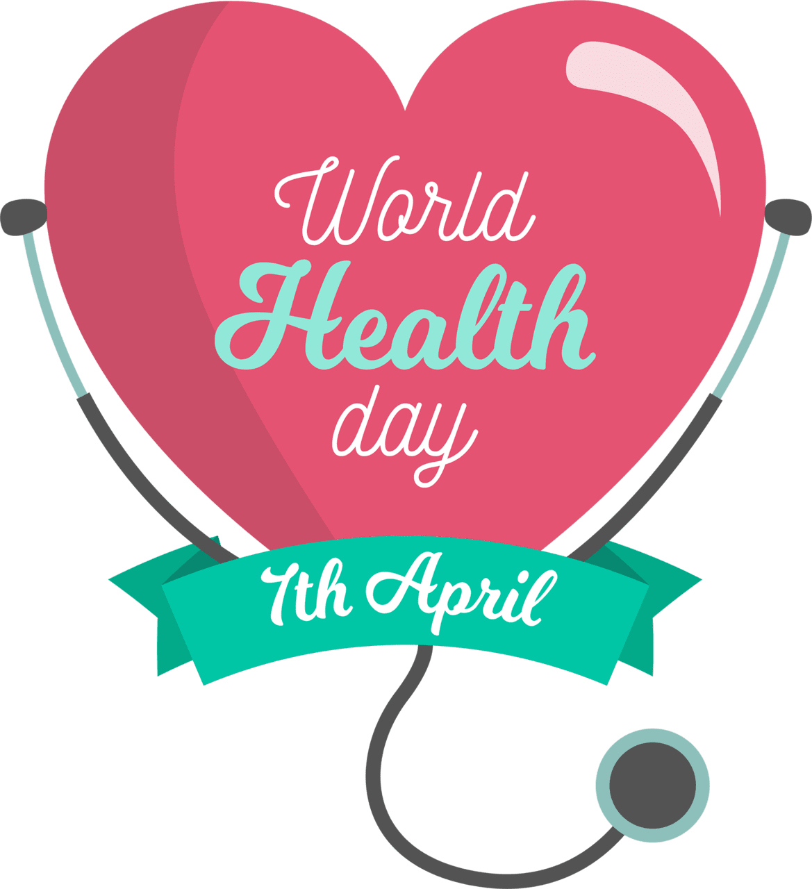 Stethoscope heart day clipart world health picture