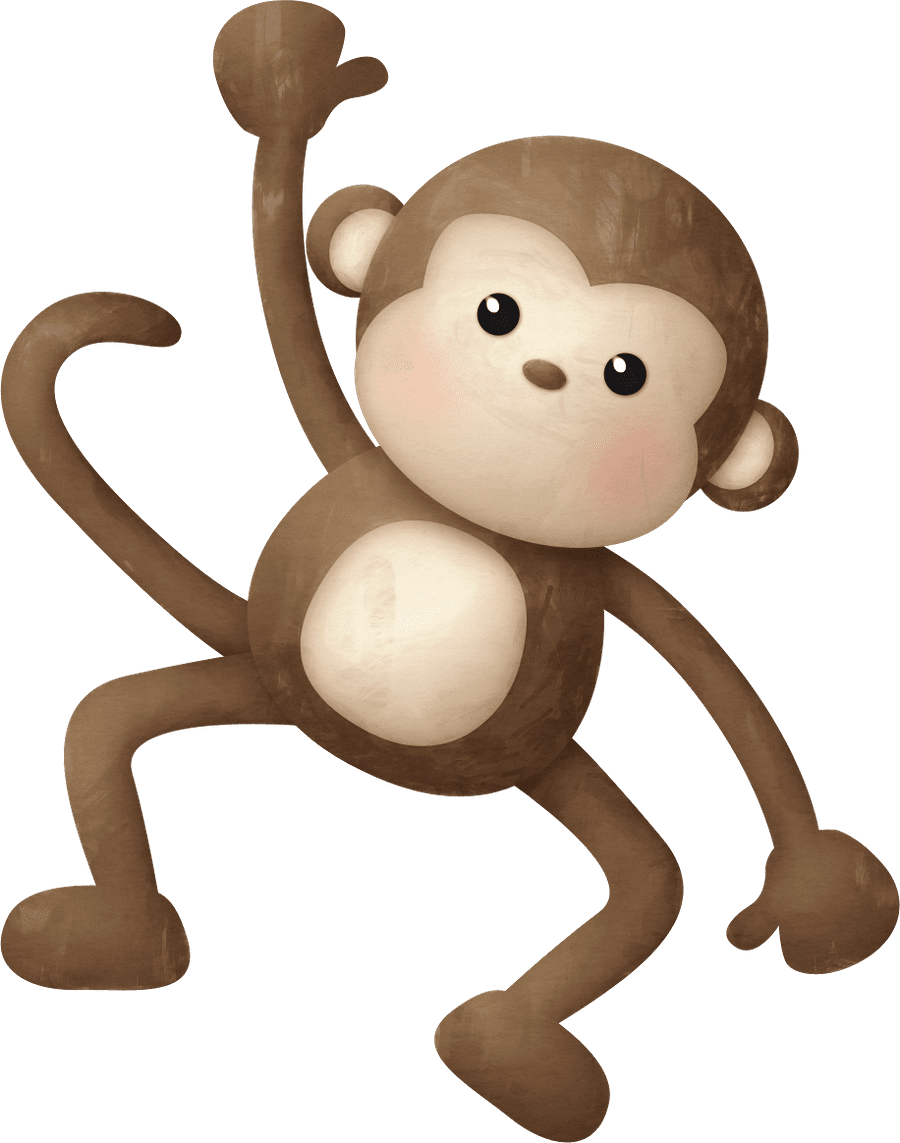 Monkey animal baby clipart cute zoo animals clip background