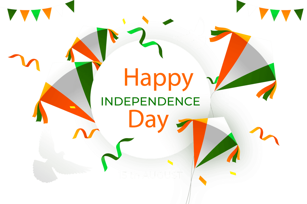 August independence day of india vector clipart