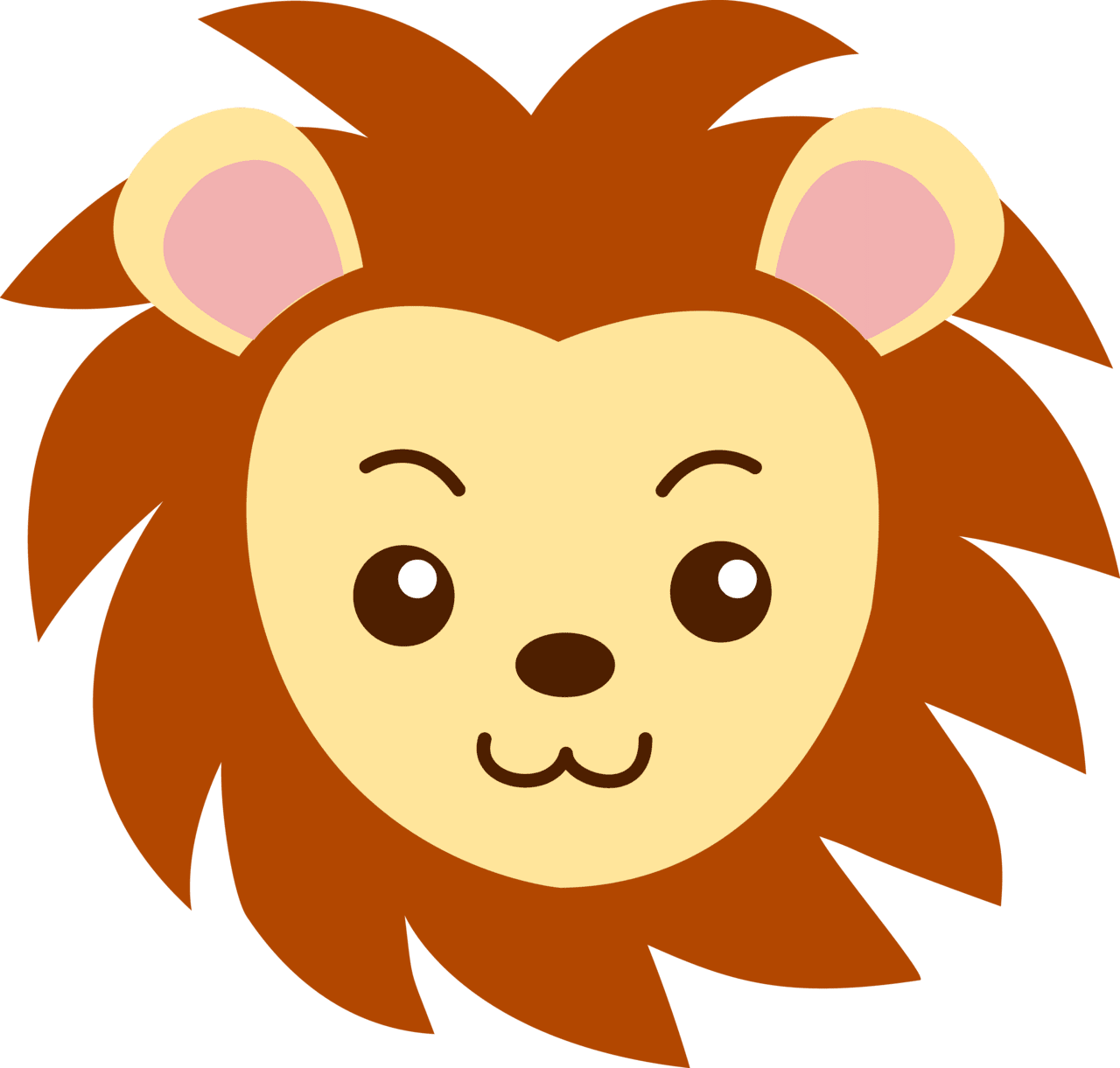 Lion pin page clipart transparent 4