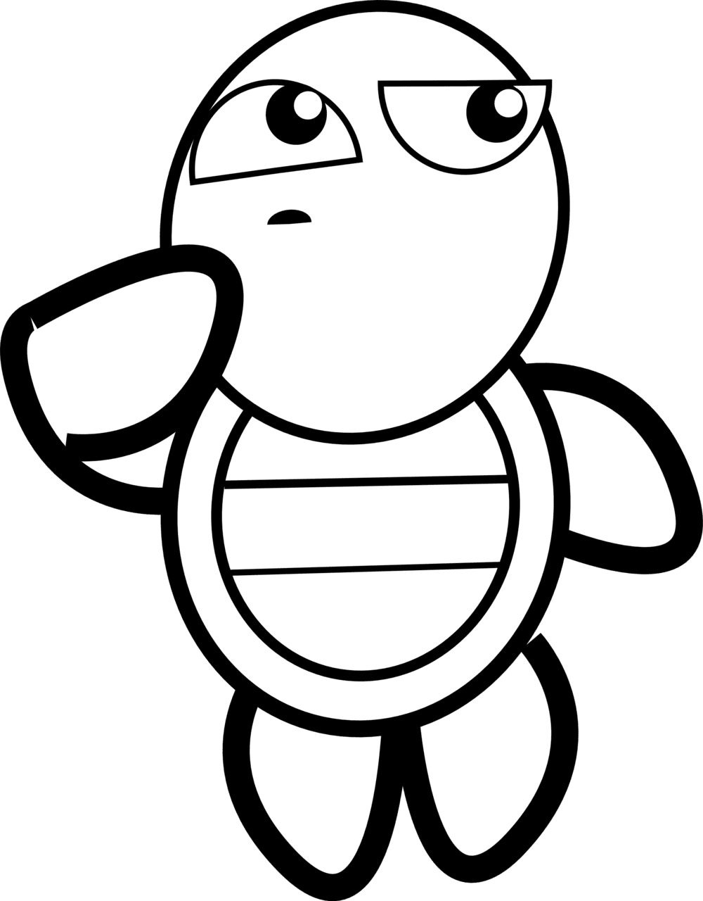 Turtle line drawings clipart background