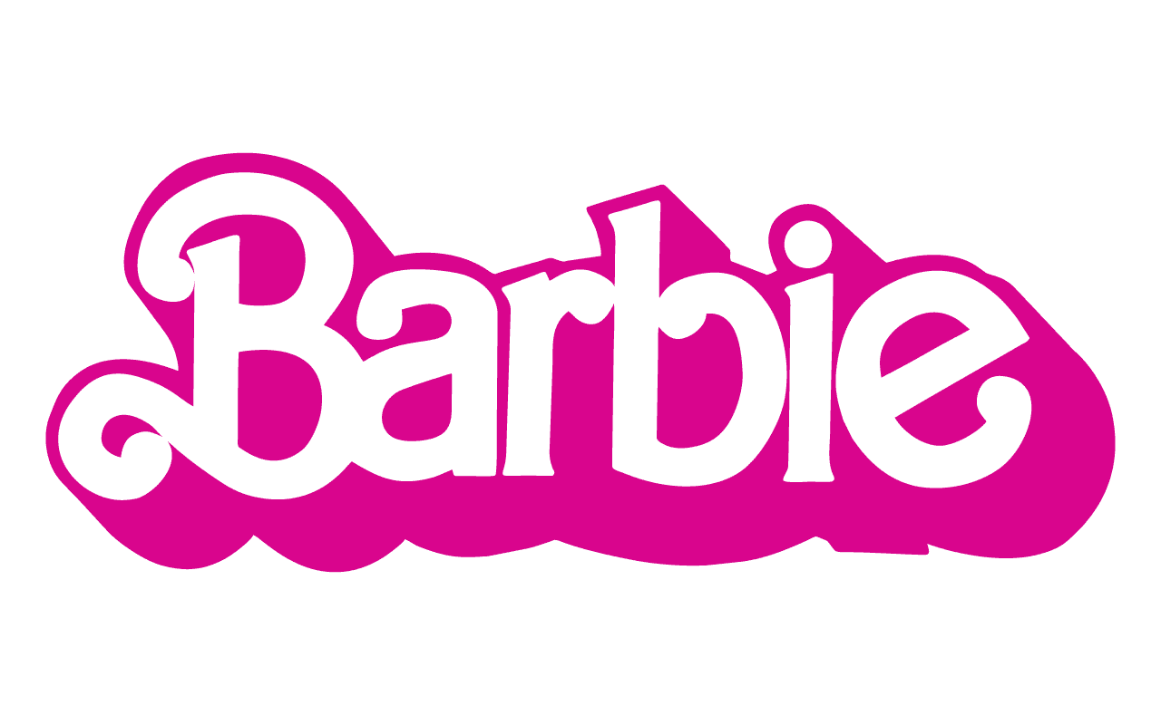 Barbie logo vector brand clipart