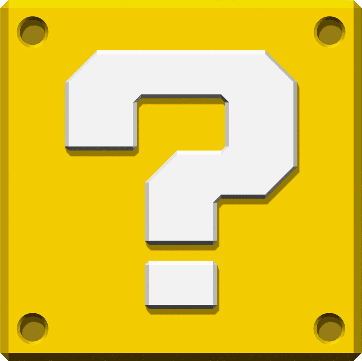 Question mark block clipart photo