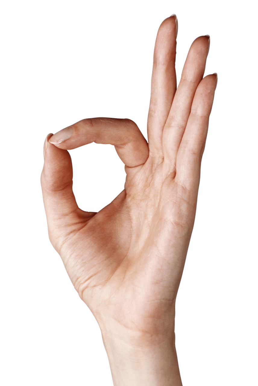 Hand showing ok clipart image