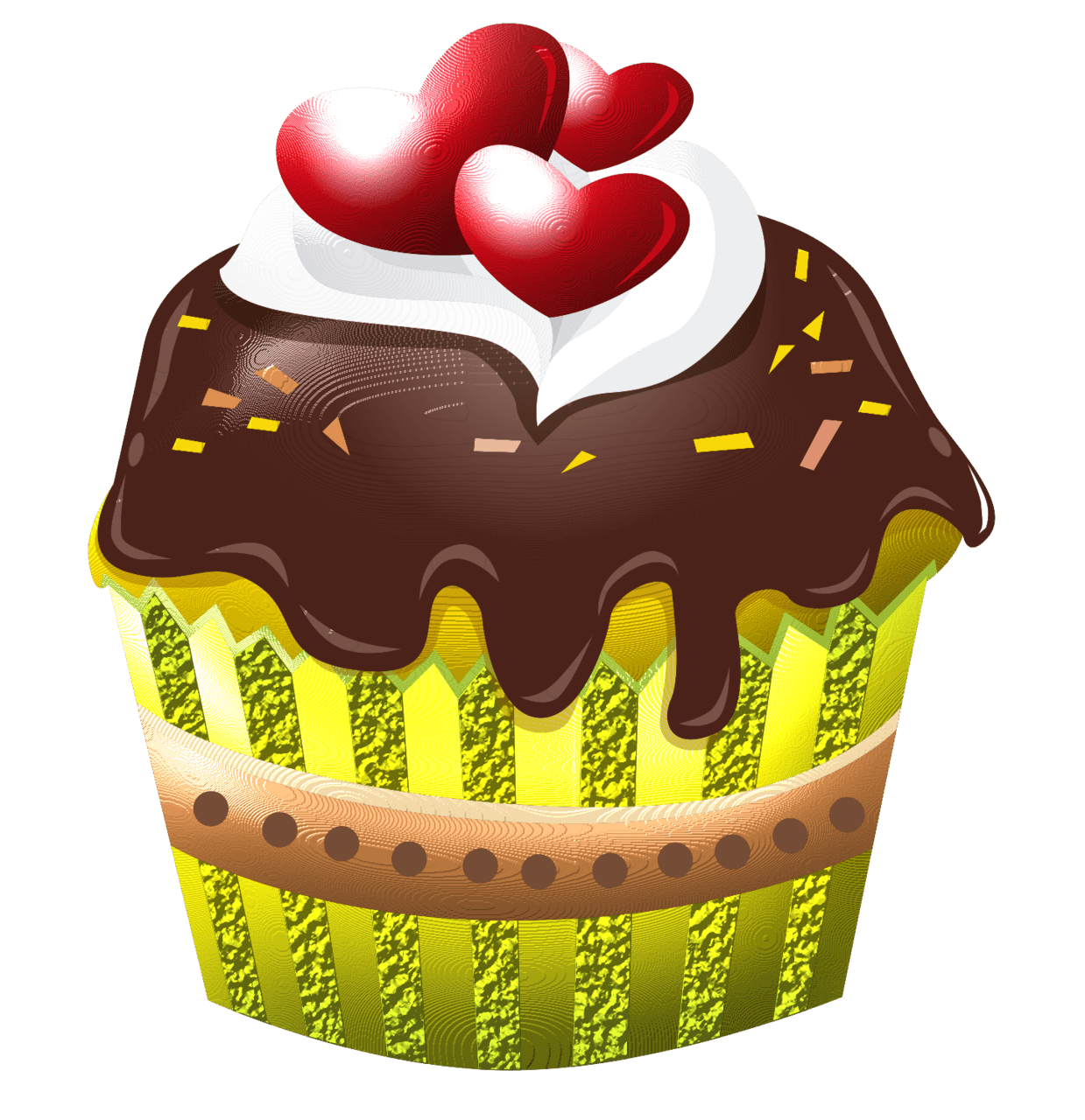 Cupcake pin page clipart clip art