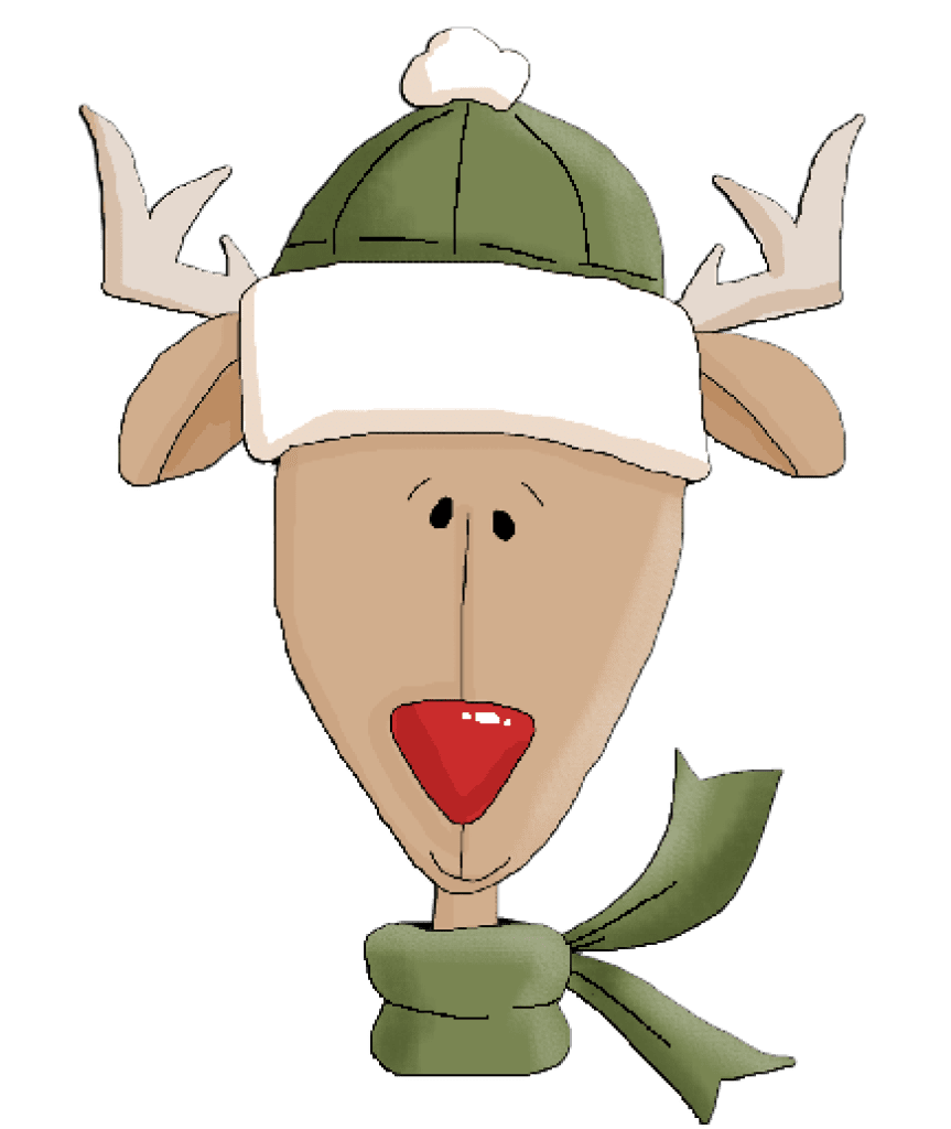 Reindeer renos en navidad de ellos ayudaban pap noel my little house clipart image