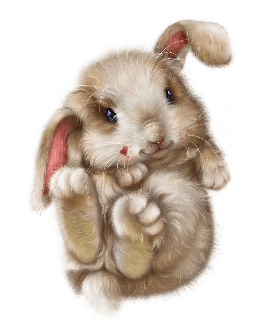 Bunny pin page clipart vector 2