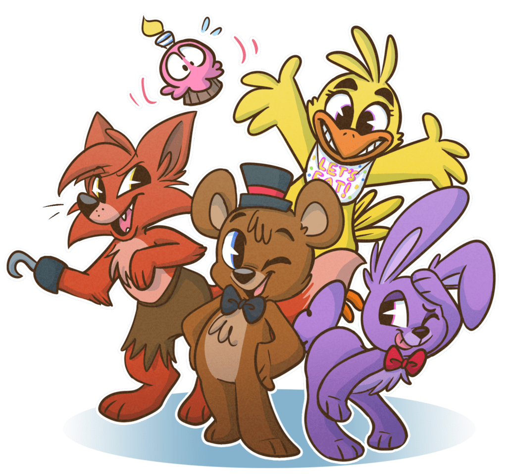 Freddy and friends by ninibleh deviantart clipart free