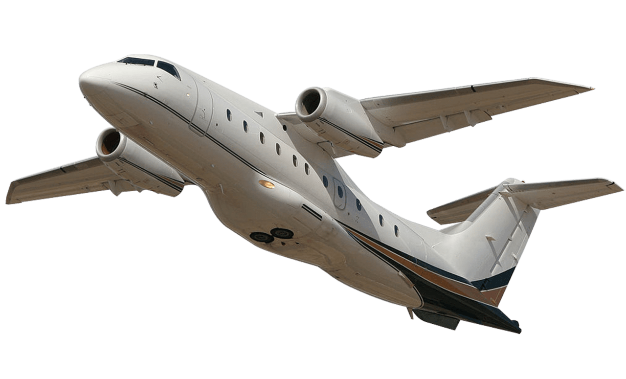 White plane clipart photo