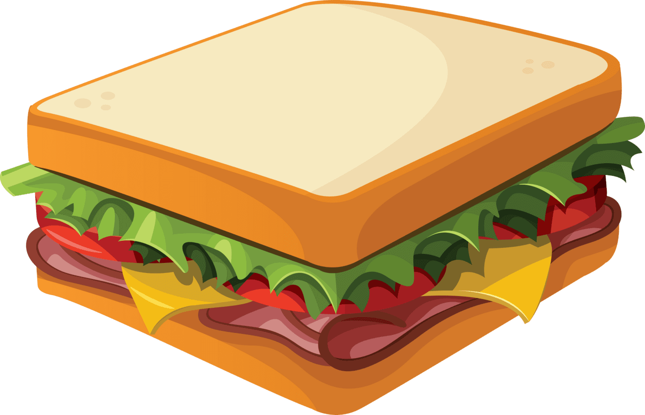 Burger pin page clipart picture 2