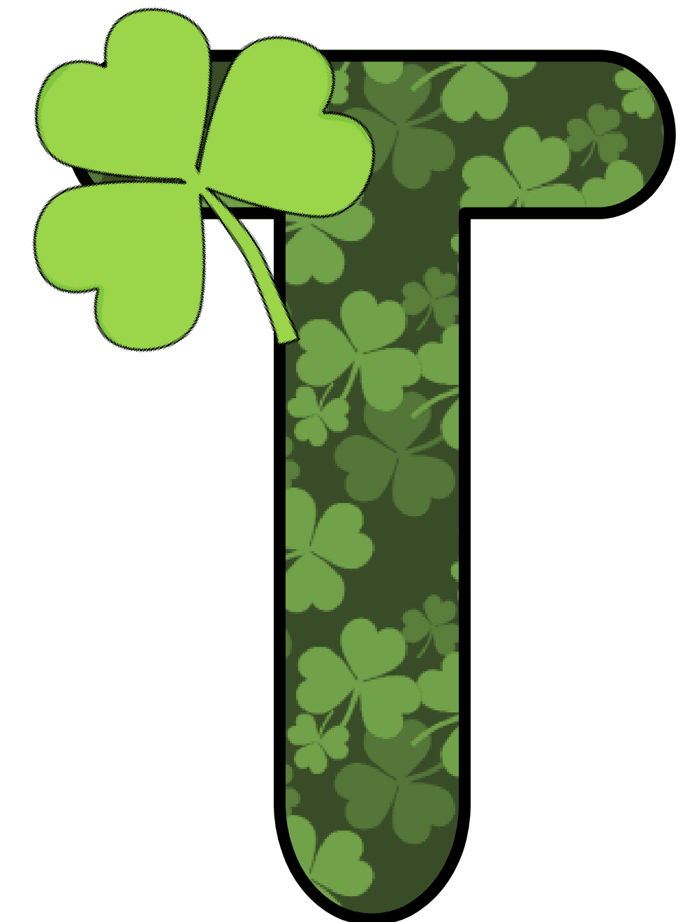 Leaf clover pin page clipart logo