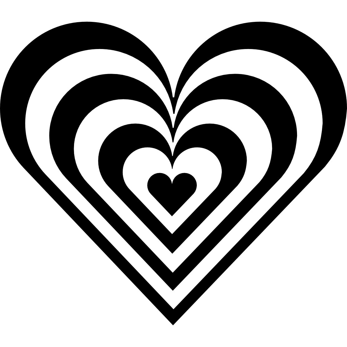 Heart black and white clipart background