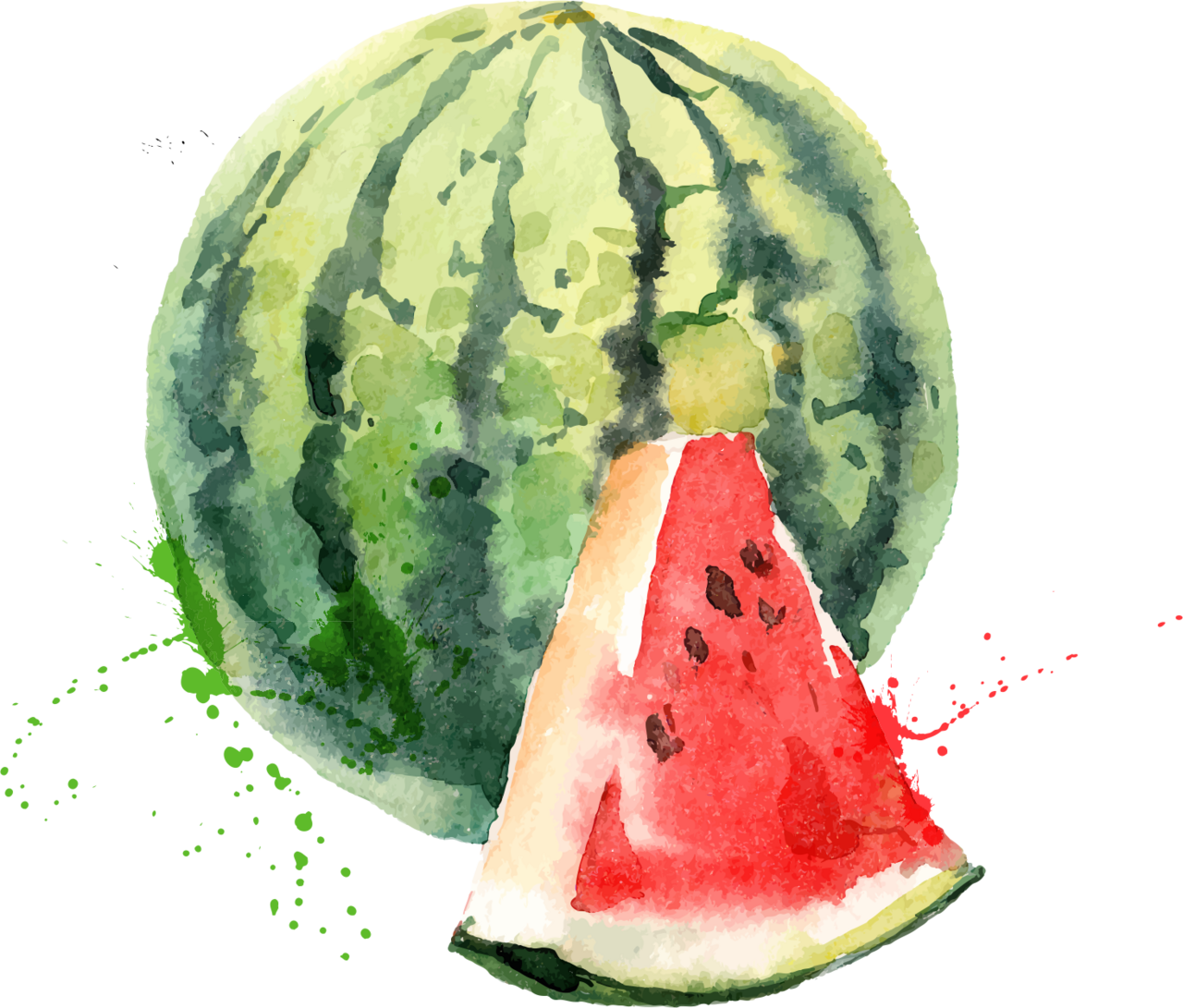 Watermelon clipart background 2