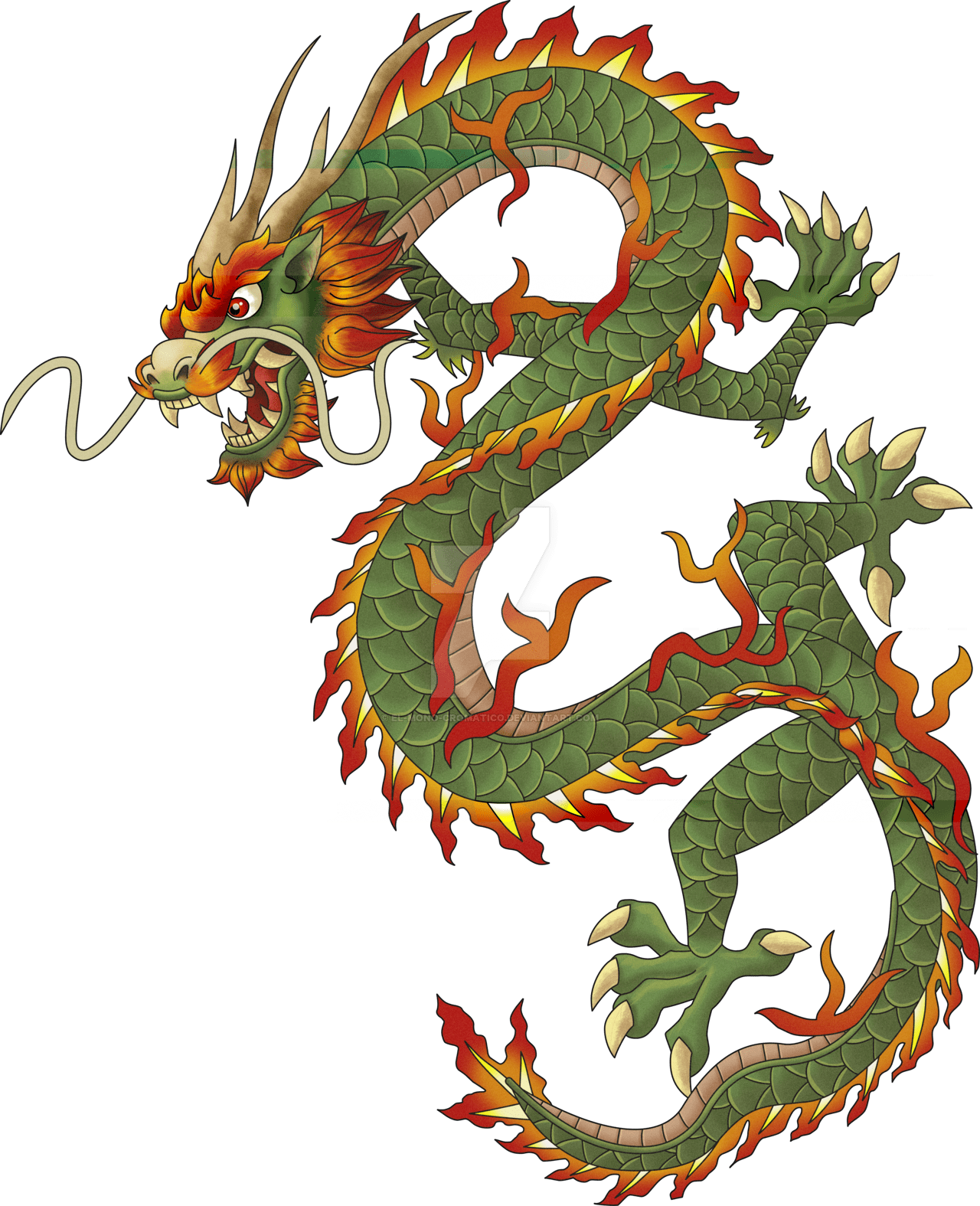 Chinese dragon clipart clip art