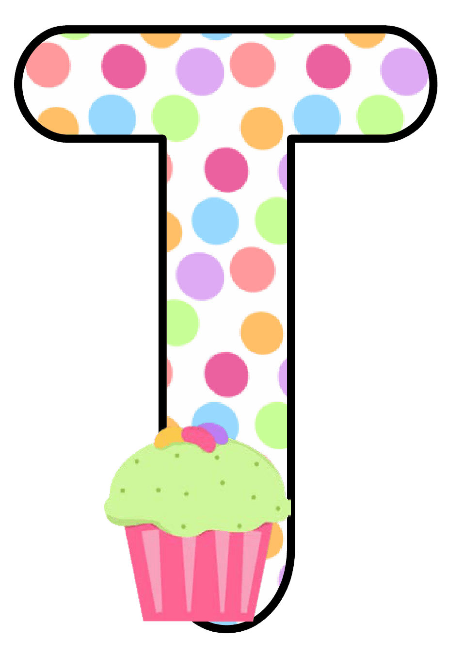 Cupcake pin page clipart image 3