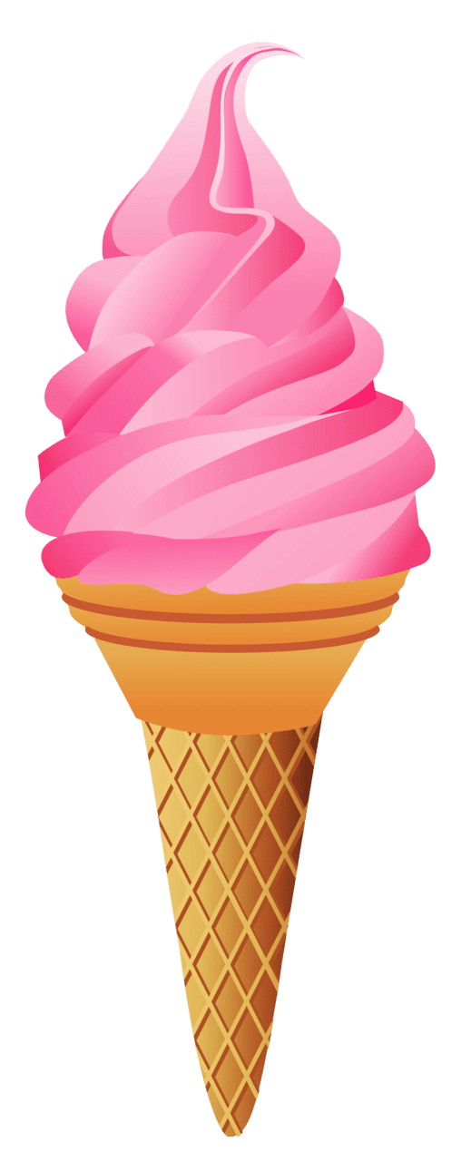 Strawberry ice cream cone cliparts and others art inspiration logo