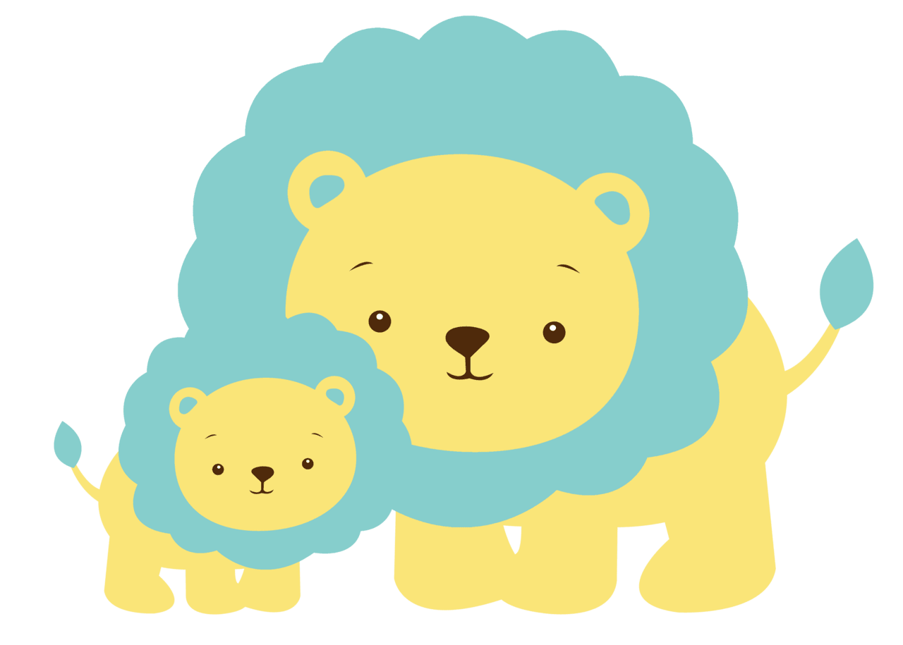 Lion pin page clipart photo 2