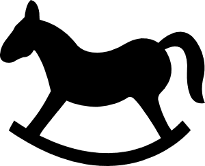 Rocking horse clipart free