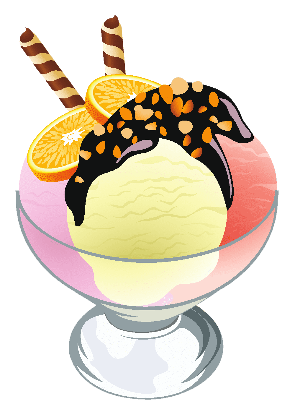 Ice cream sundae picture cliparts