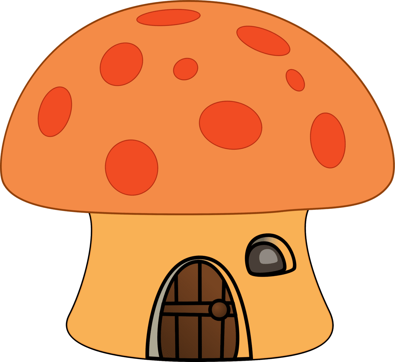 Mushroom pin page clipart transparent