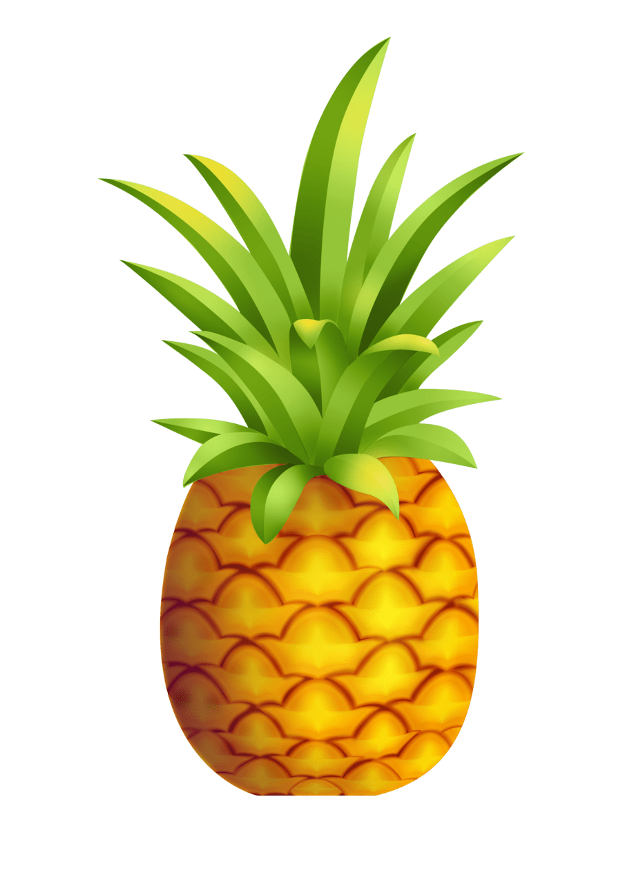 Pineapple pin page clipart vector 2