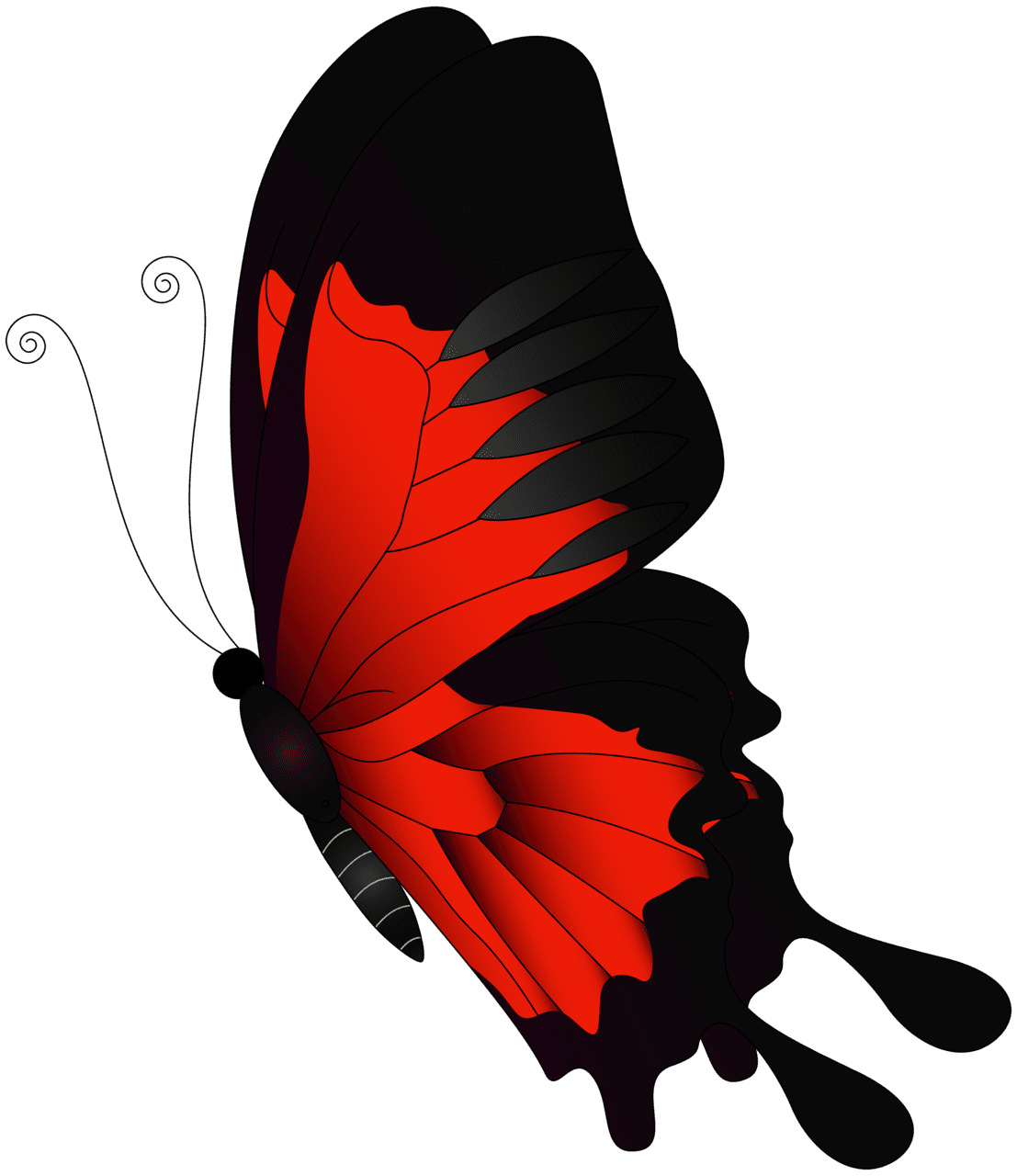 Butterflies red flying butterfly clipart yopriceville high quality images and borboleta vermelha borboletas adesivos de unhas impressos