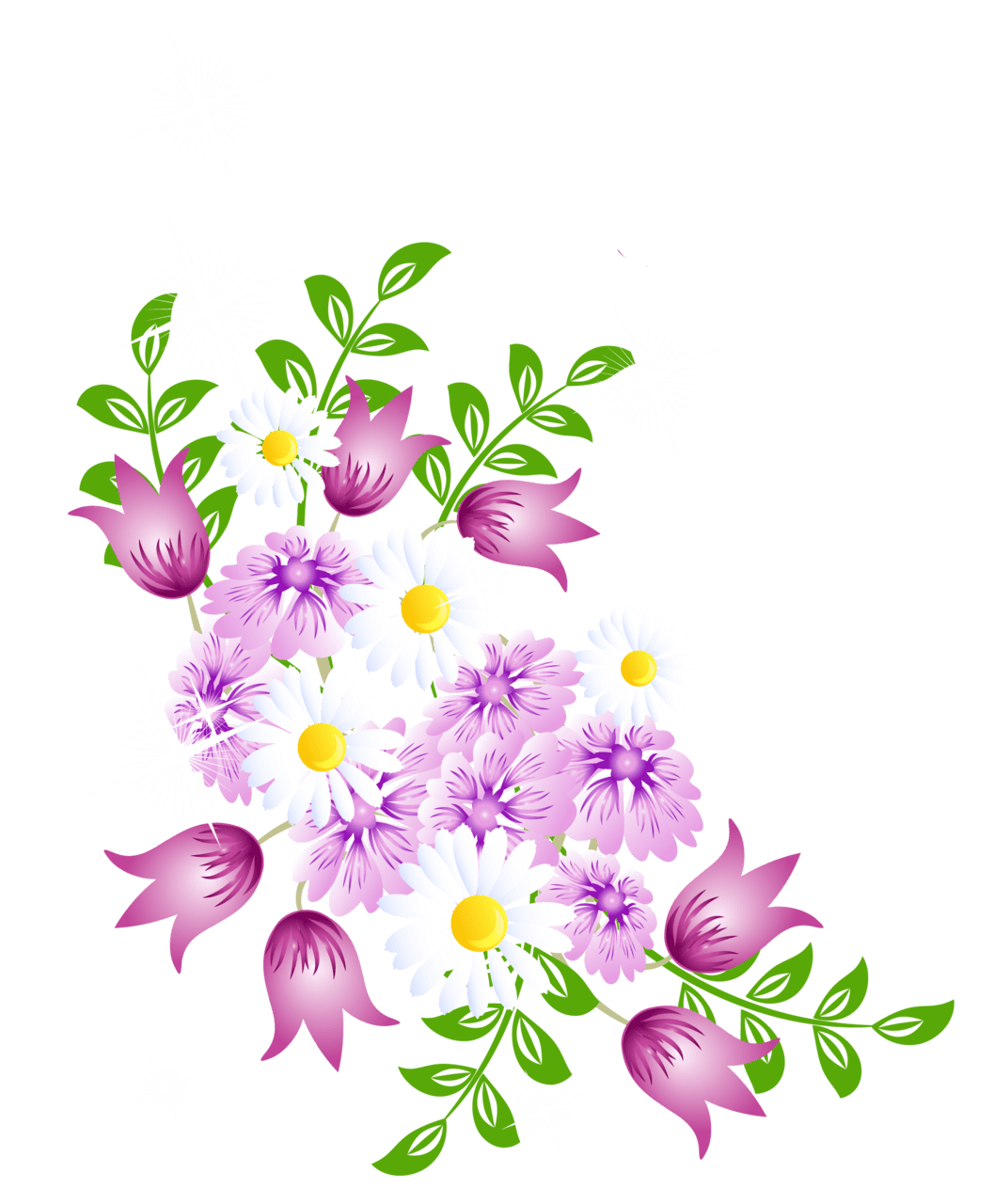 Fl res jardim etc flower art clipart spring decor logo