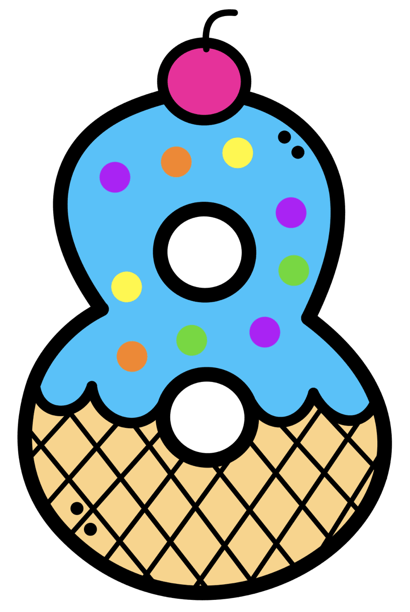 Donut pin page clipart transparent