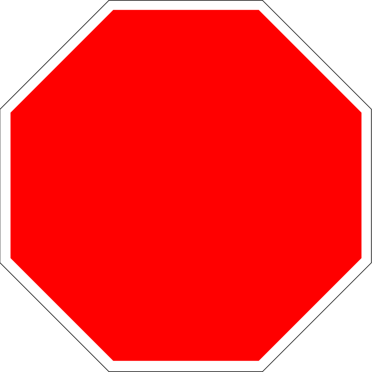 Stop sign pin page clipart picture