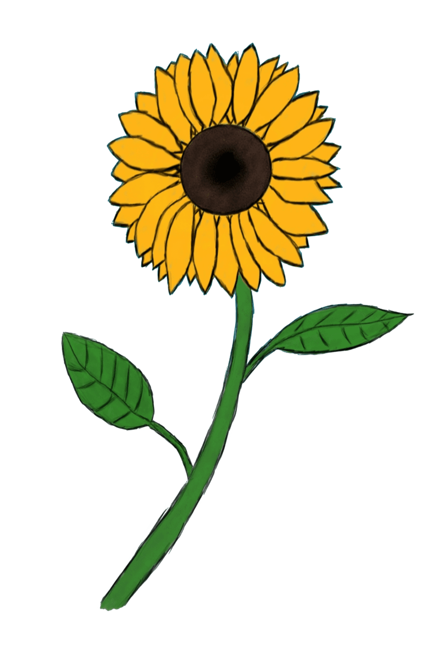 Sunflower clipart logo 2