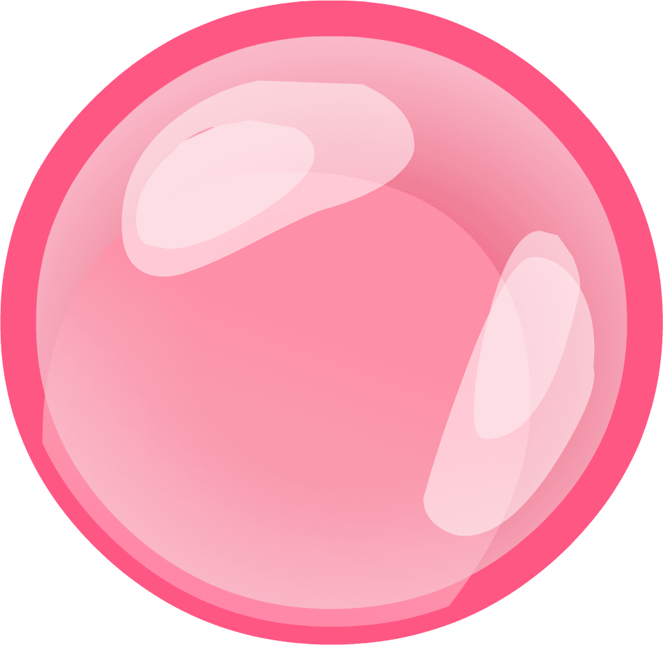 Bubbles chewing gum clipart photo