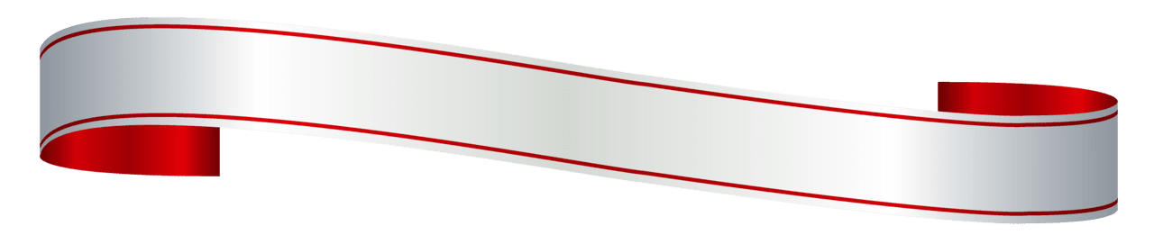 White and red banner clipart picture 2
