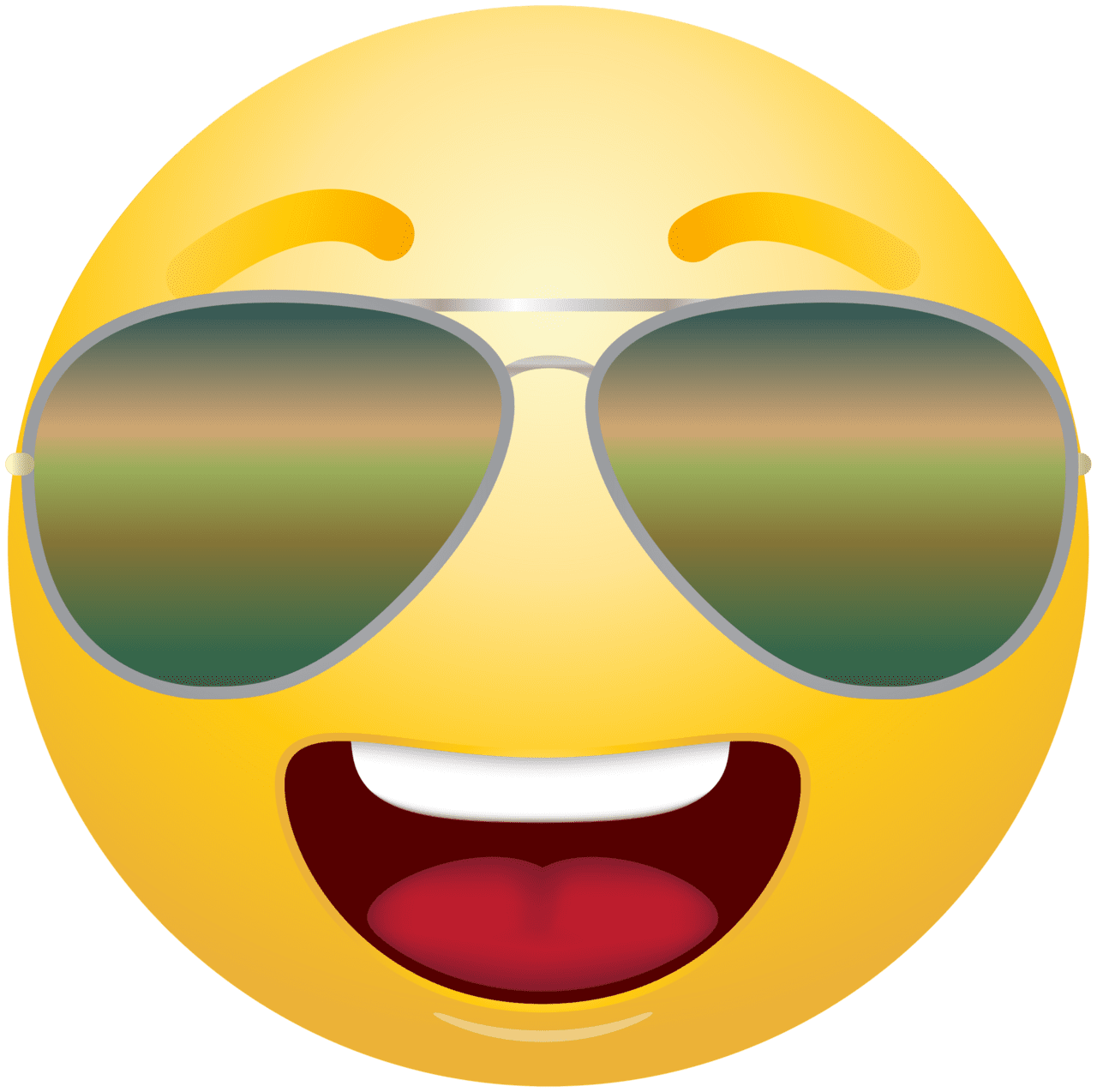 Emot emoji with sunglasses clipart info clip art