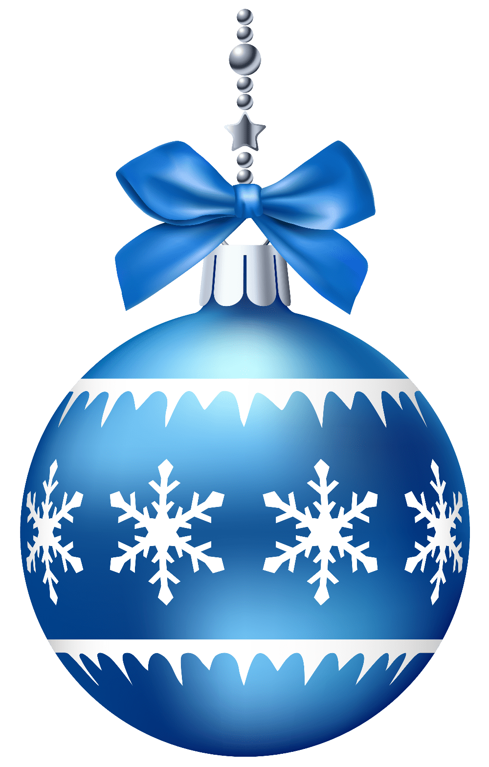 Christmas ornament blue ball clipart best transparent