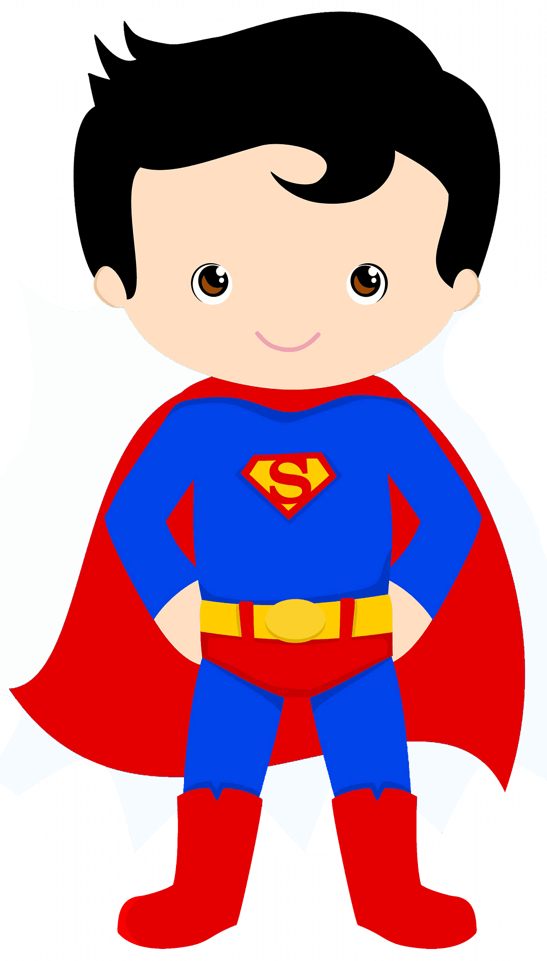 Spiderman superman kid vector clipart images creazilla