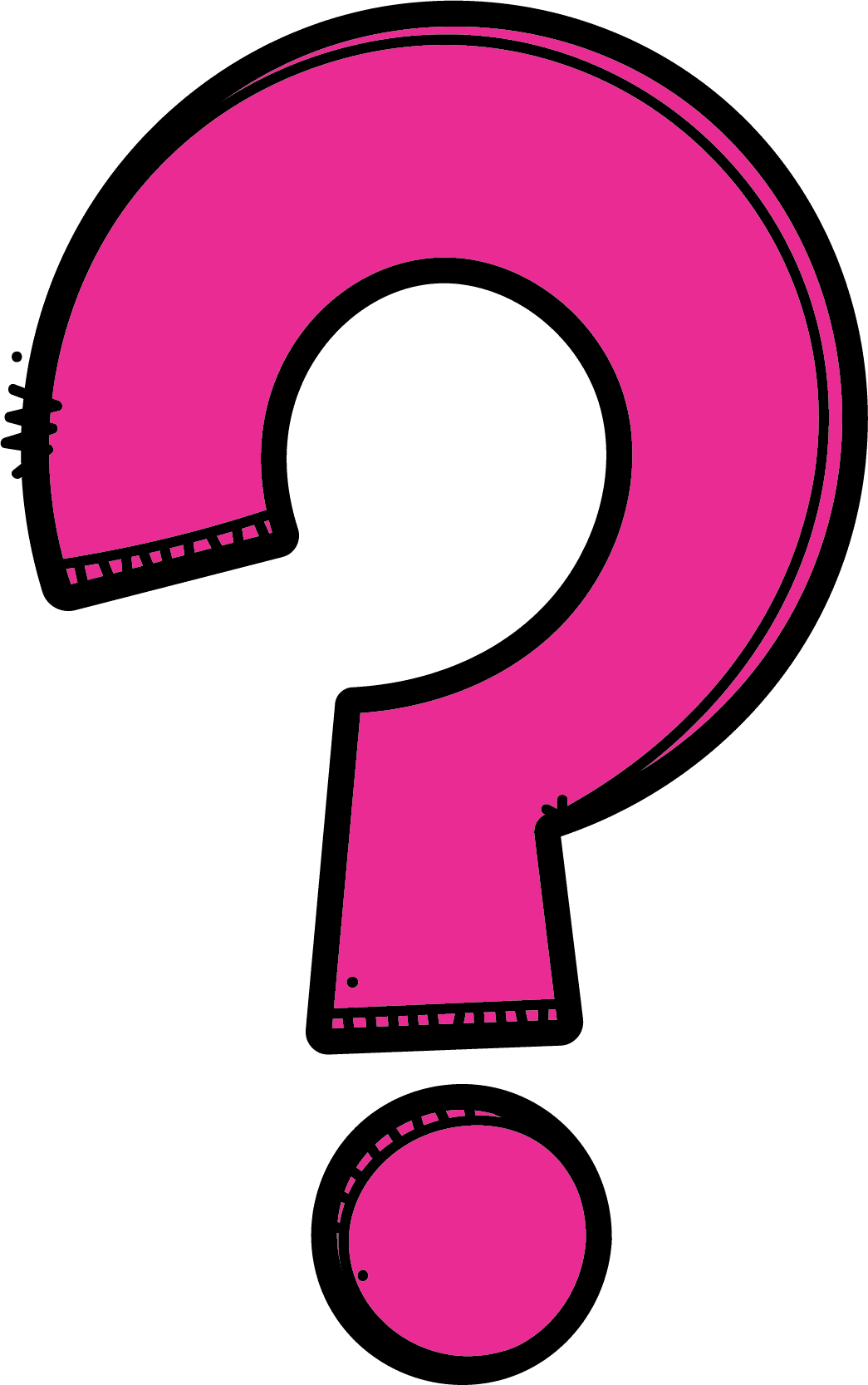 Question mark pin page clipart transparent