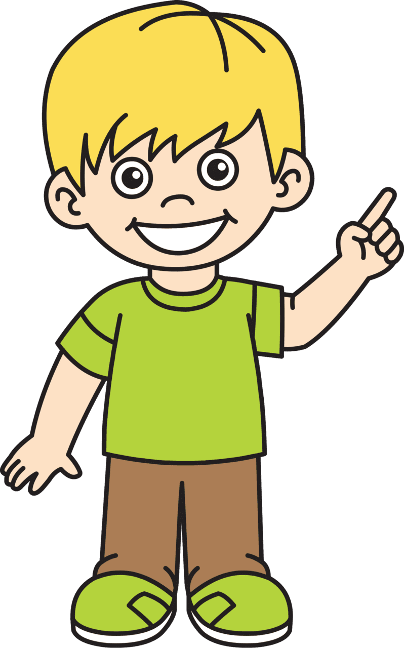 Children pin page clipart image