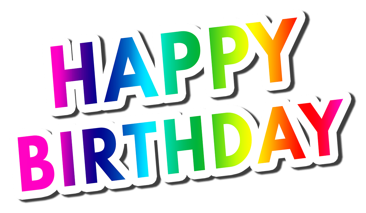 Congratulations your birthday greeting card image clipart