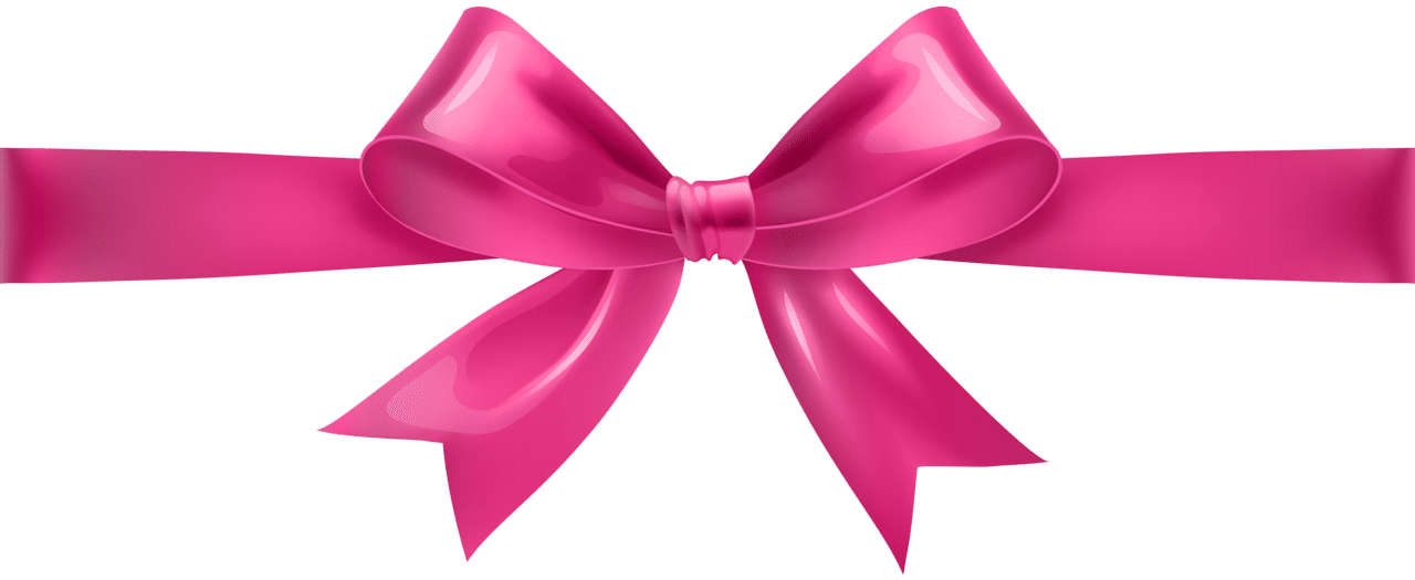 Pink bow clipart picture