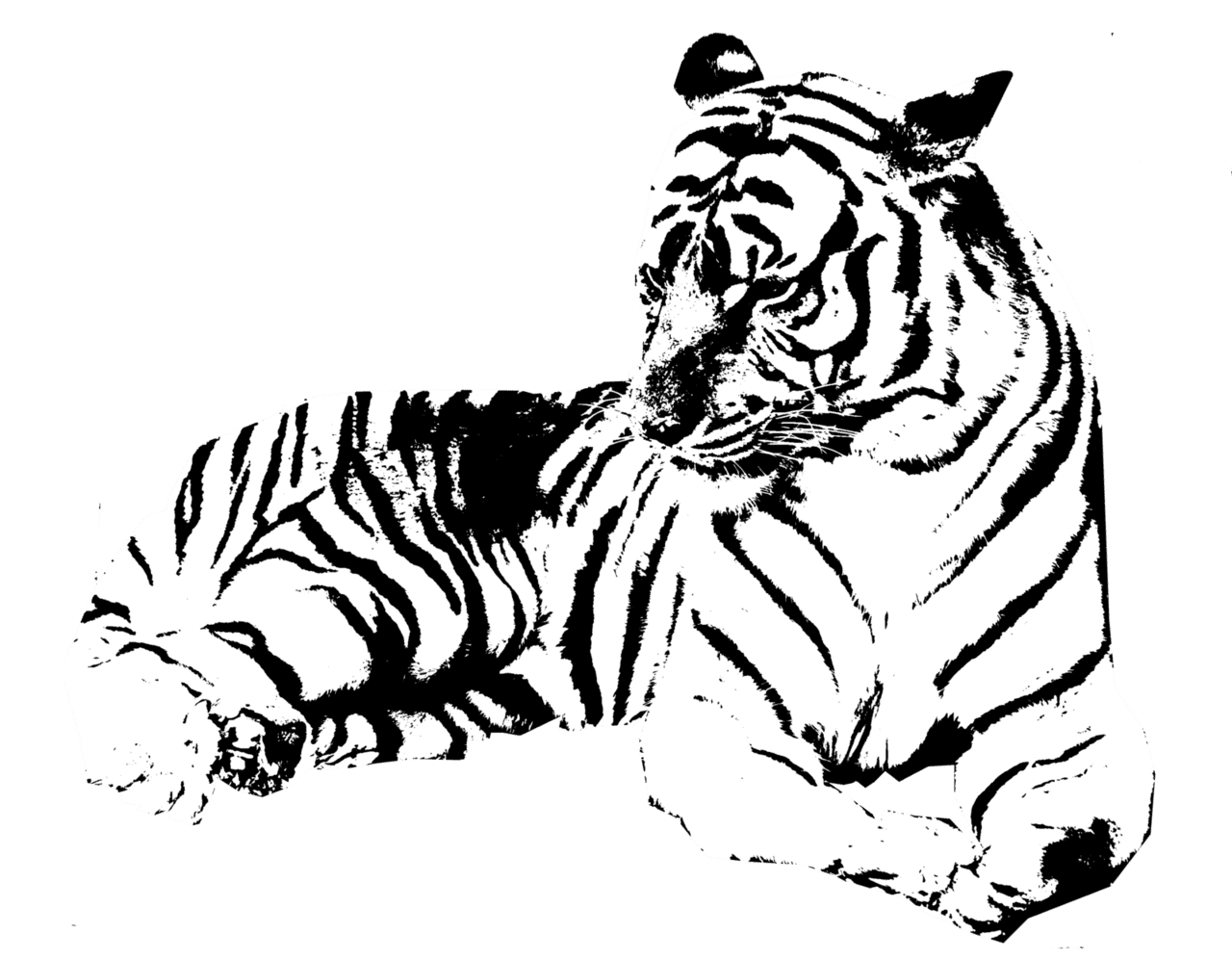 Tiger pin page clipart logo 2