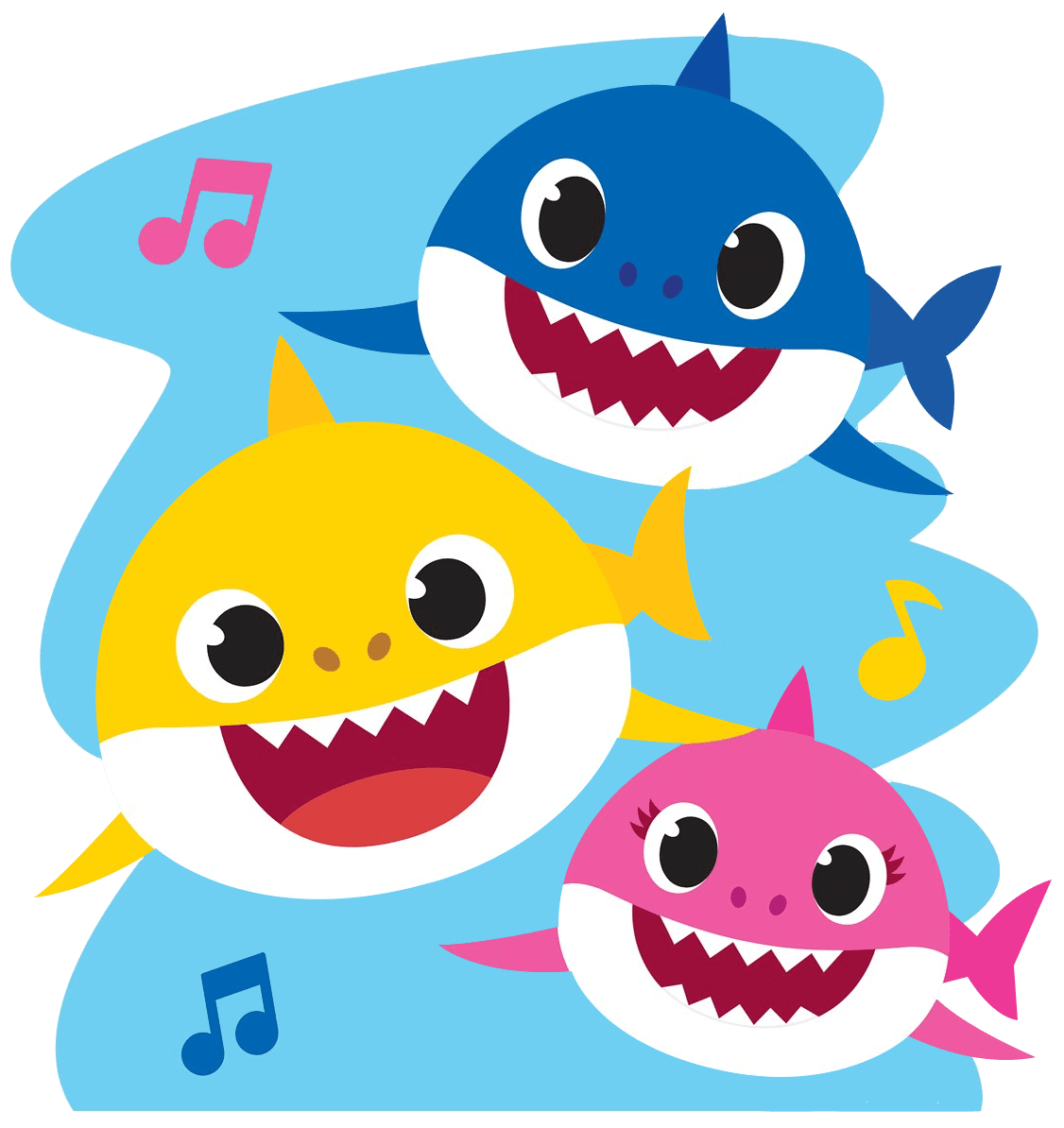 Family shark clipart image 2