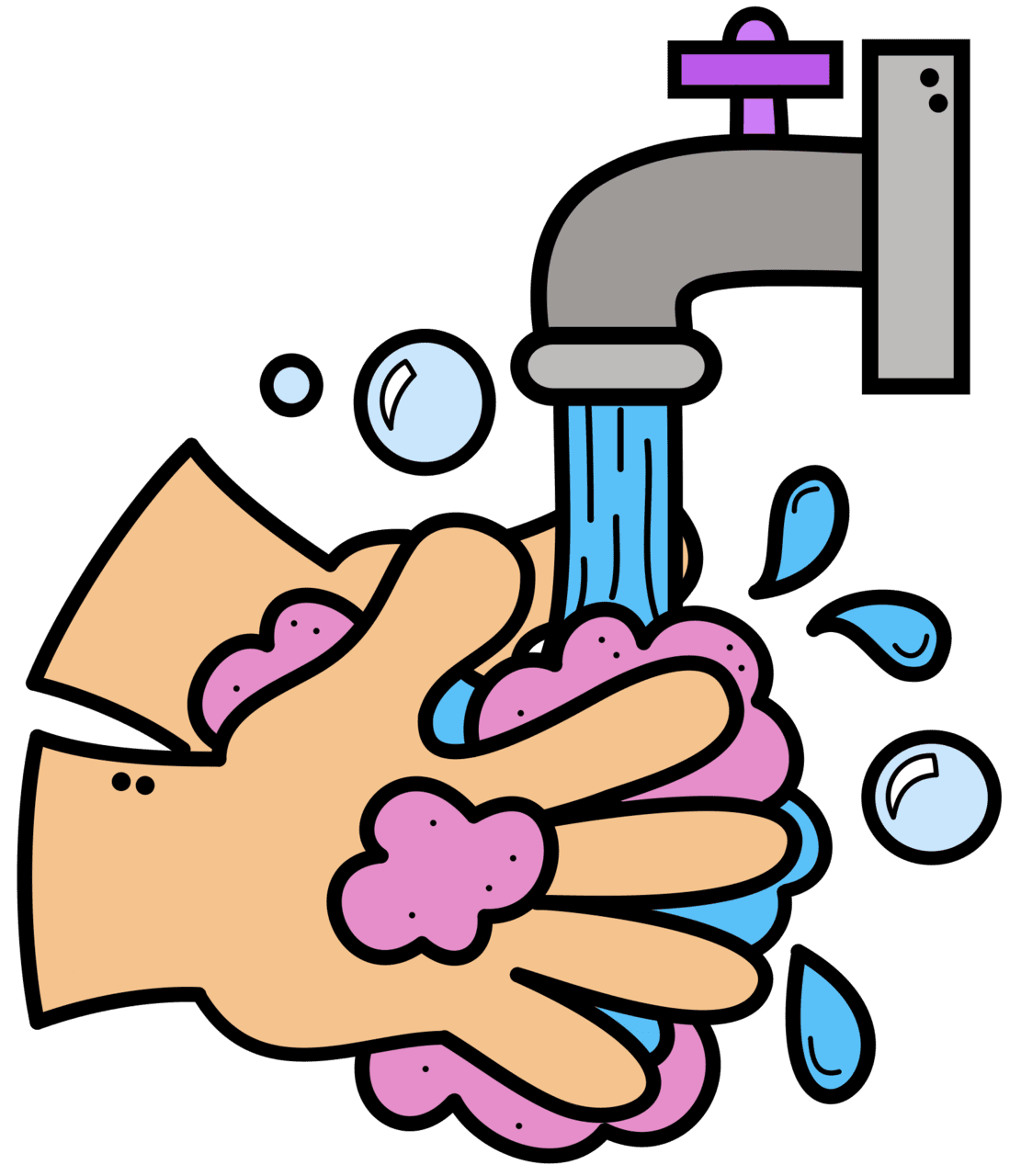 Creative cliparts hand wash poster clips clipart preschool activities free