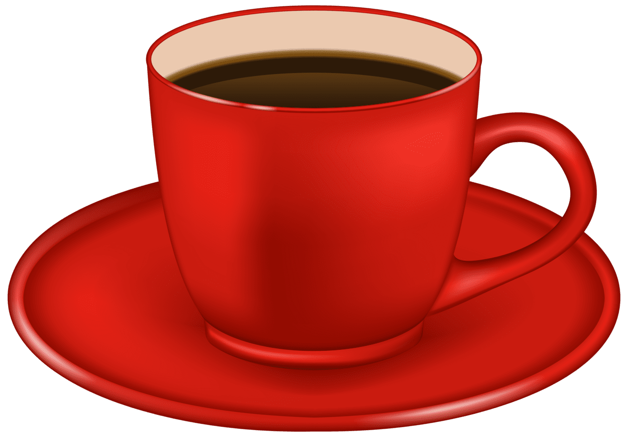 Red coffee cup clipart image