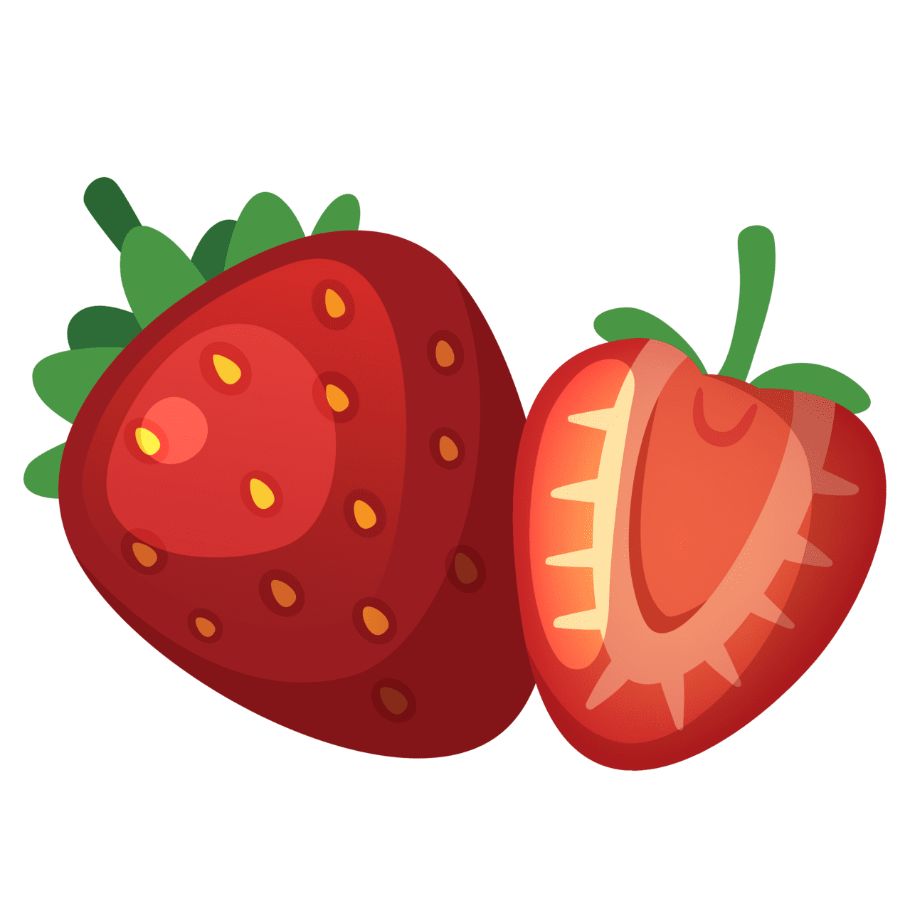 Strawberry page clipart photo