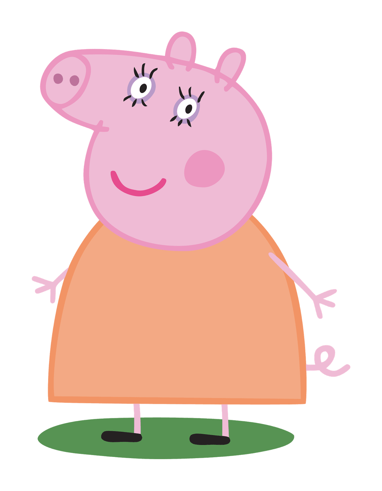 Mummy pig stic clipart background