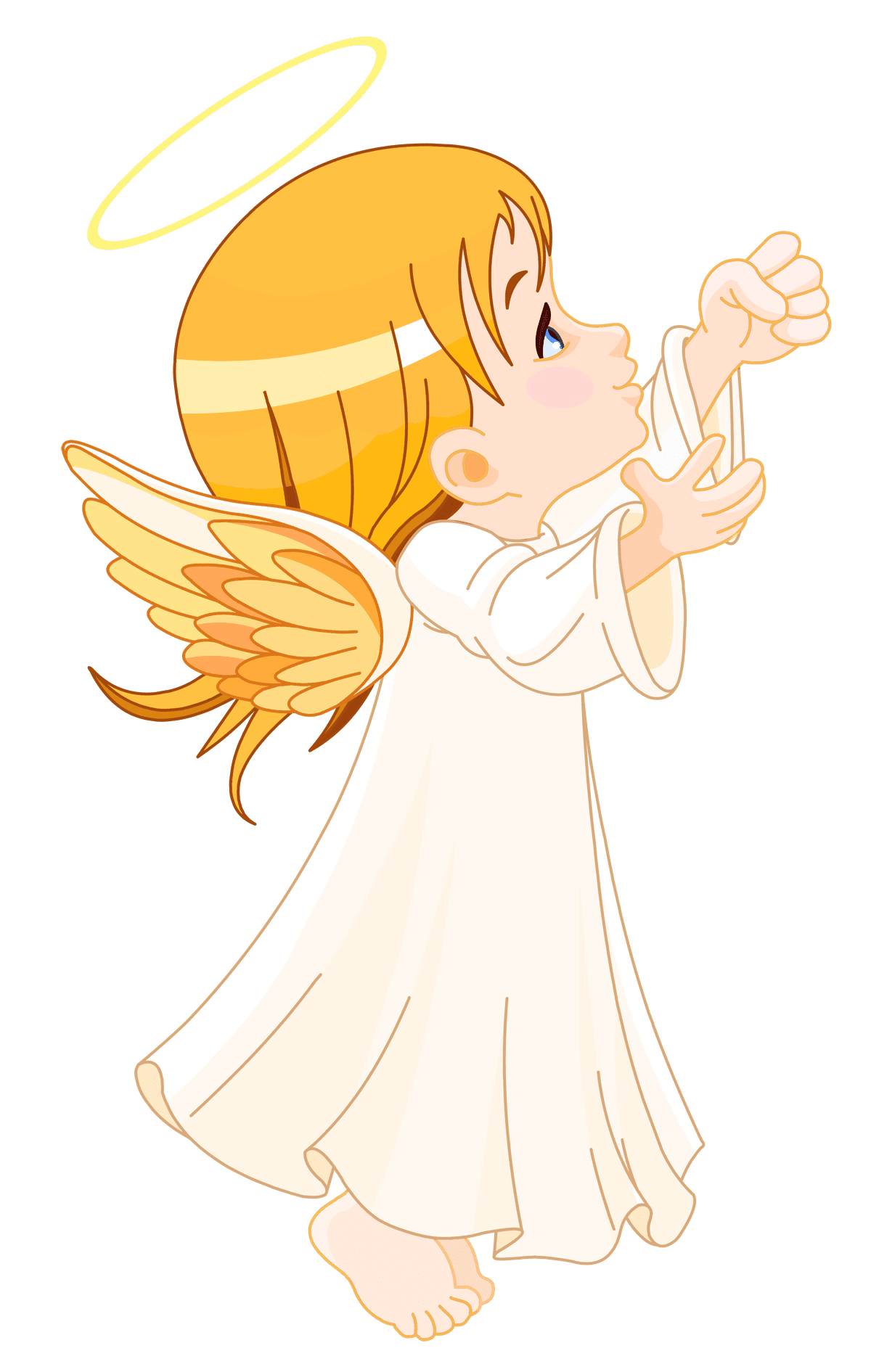 Cute little angel large size clipart logo