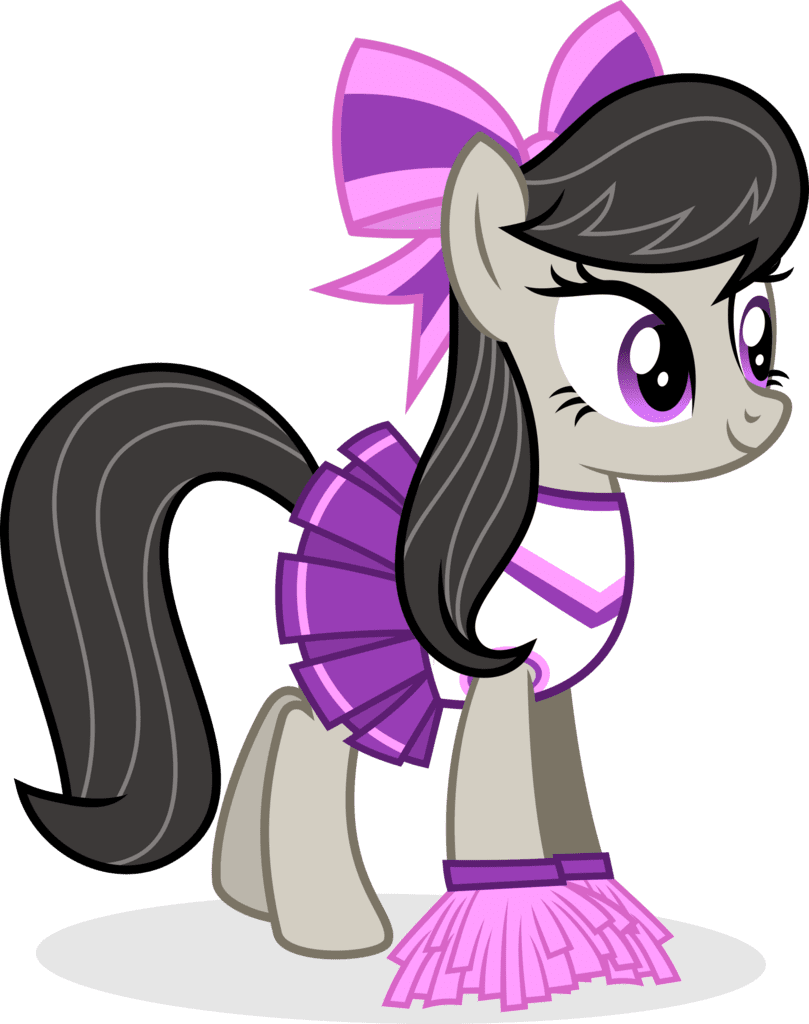 Safe artist punzil octavia melody earth pony cheerleader clothes female mare pom simple background solo vector derpibooru clipart