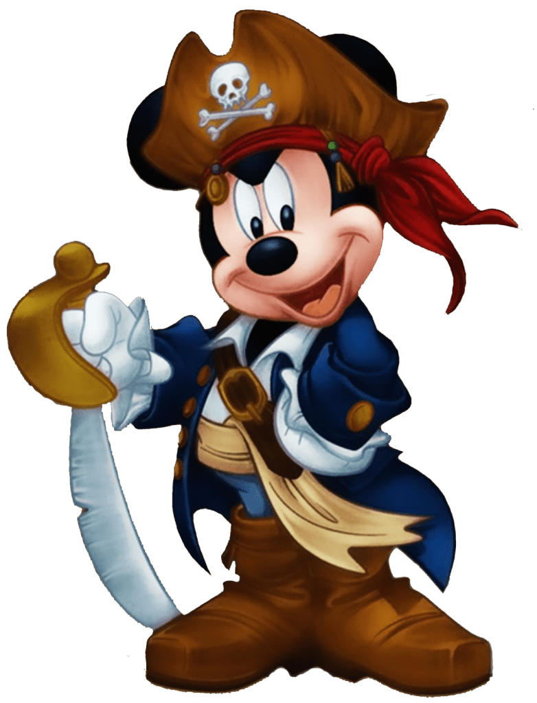 Mickey mouse pirata clipart logo